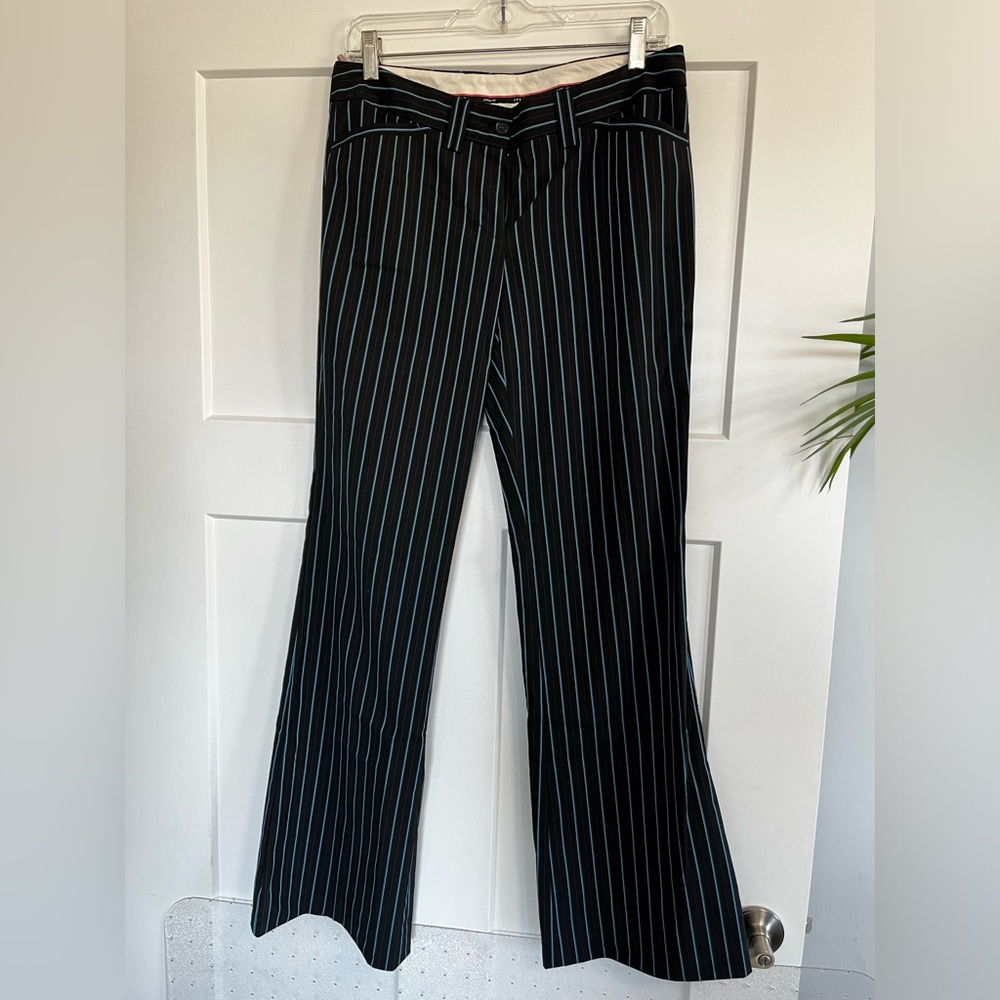 The Limited blue pinstriped pants